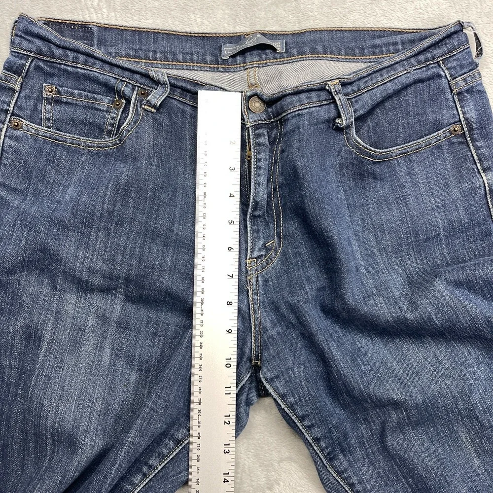 Levi's 505 Jeans Women's 14M‎ (34x30) Blue Denim Stretch Straight Leg Streetwear